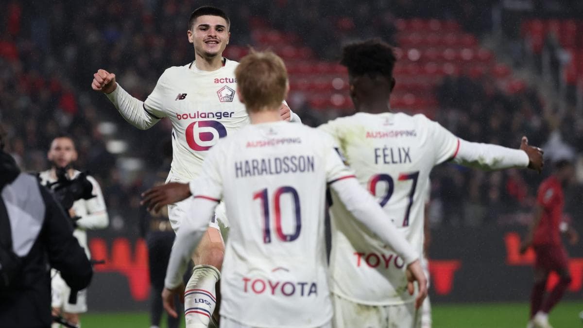 Ligue 1 : Lille brise l'élan de Rennes et remonte au classement