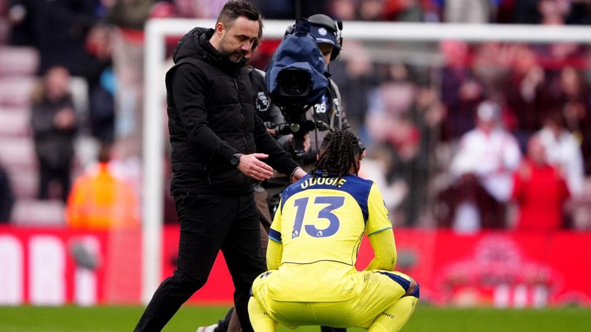 De Zerbi rate son baptême du feu sur le banc de Tottenham
