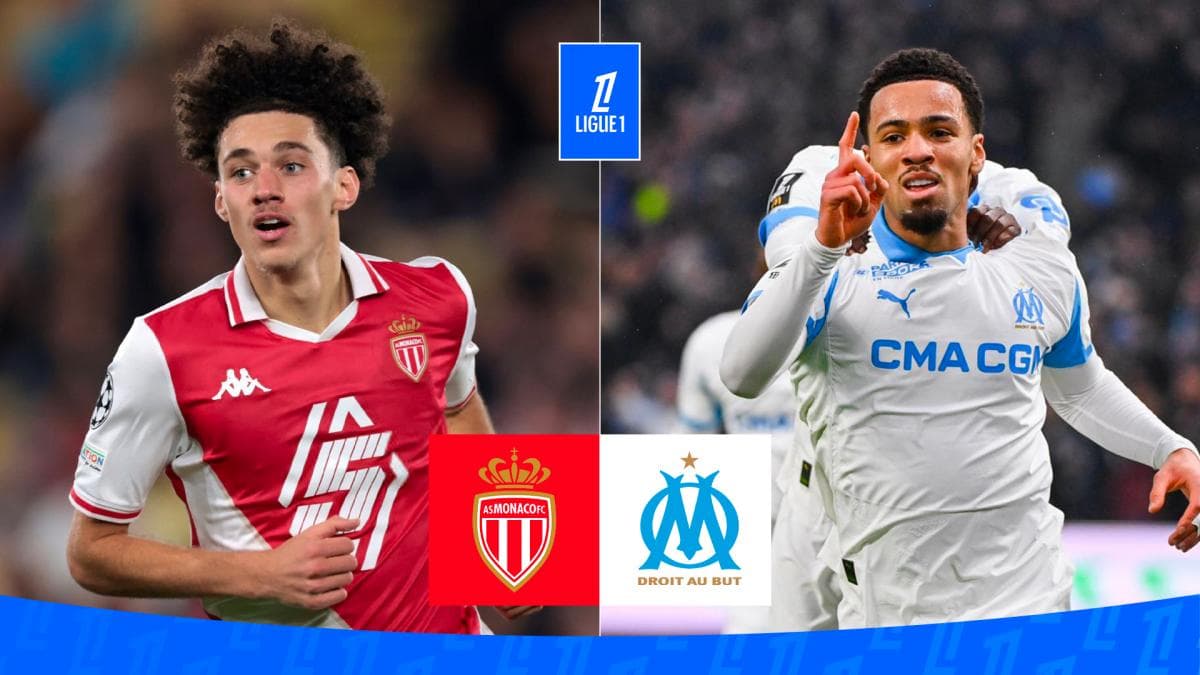 Monaco OM les compositions officielles du choc de la 28e journée
