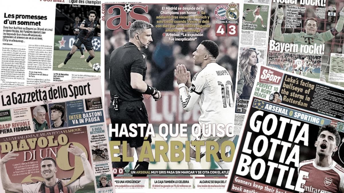PSG-Bayern et le Real moqué, la presse européenne s'emballe