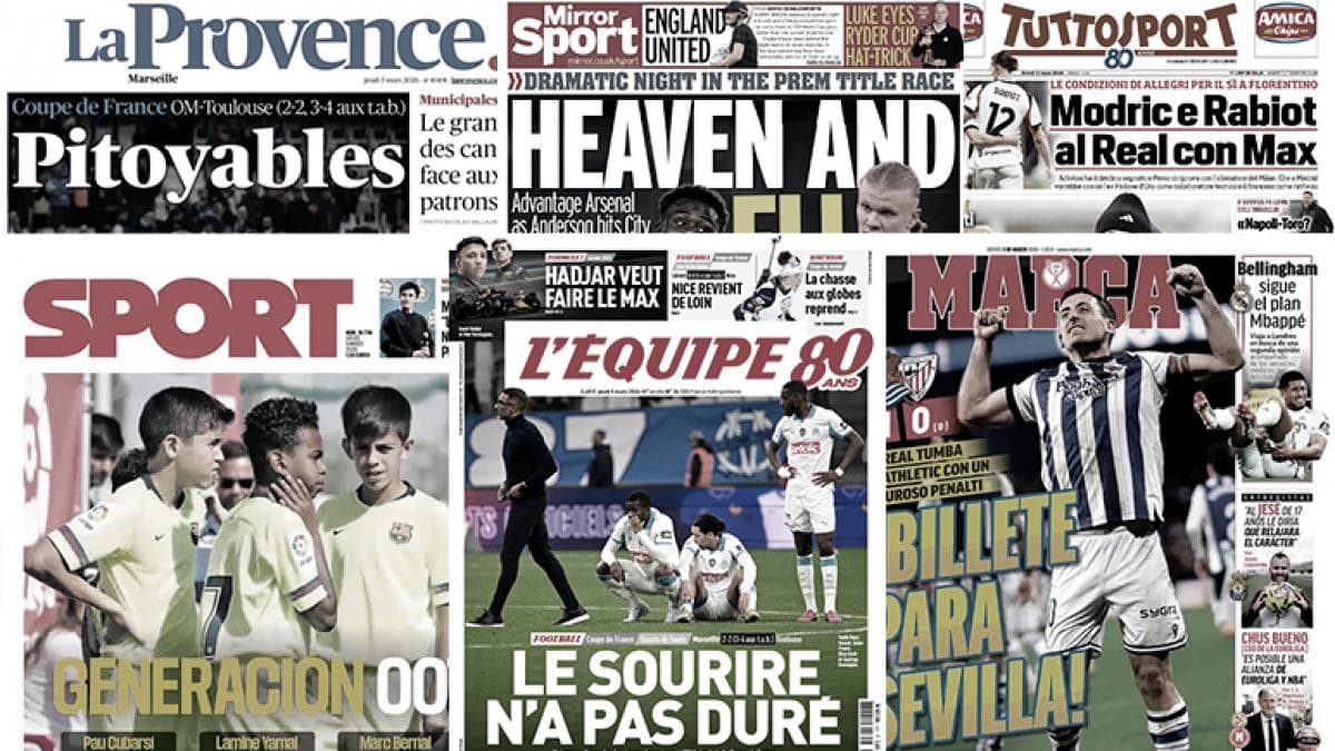 OM éliminé : colère des supporters, Allegri rêve du Real Madrid