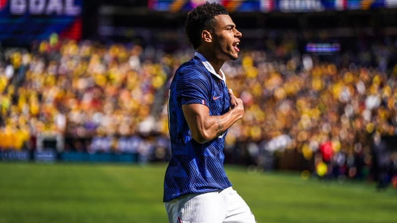 Doué marque son premier but en Bleus face à la Colombie