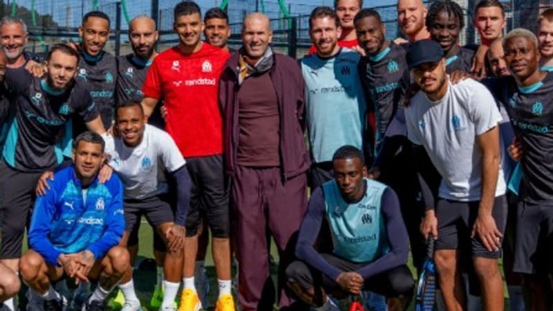 OM : Beye et ses joueurs rendent visite à Zidane au Z5 Padel
